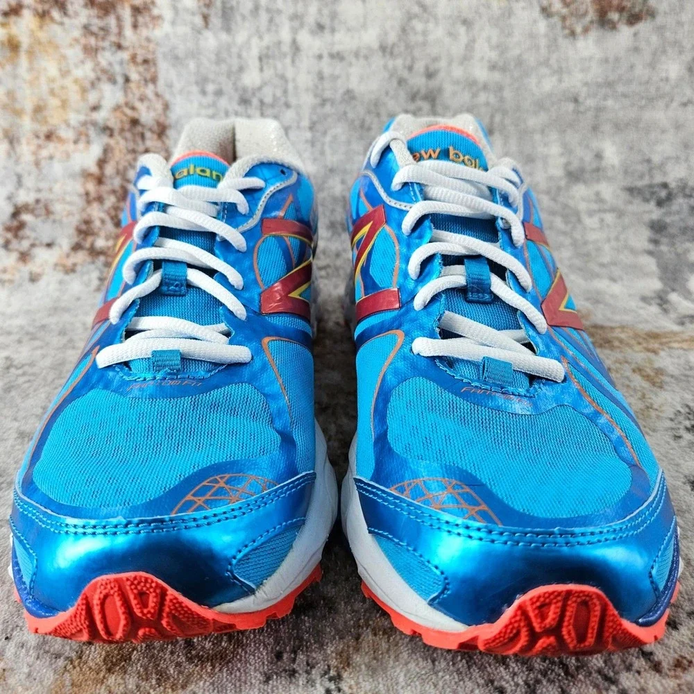 New Balance Fresh Foam 1080v4‎ Running Shoes Womens 8.5 B Blue Orange W1080BW4 - Picture 2 of 15